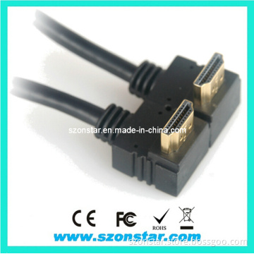 Right Angled 1.4V 3D 4k 1080P HDMI Cable